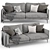 CENTQUATRE Duvivier Canapes: Elegant Sofa for Modern Living 3D model small image 1