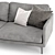 CENTQUATRE Duvivier Canapes: Elegant Sofa for Modern Living 3D model small image 4