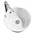 Sleek Kattevik Washbasin & Voxnan Mixer 3D model small image 2