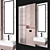 Modern Bathroom Set: Sink, Mirror, Cabinet 3D model small image 1