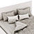 Sherst Grey Slipson Bed 180 3D model small image 18