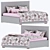 Sherst Grey Slipson Bed 180 3D model small image 22