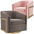 Reginald Swivel Chair: Stylish Restoration Hardware Design 3D model small image 5