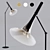 Italamp Baffo 7026 P Glass Floor Lamp 3D model small image 2