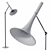 Italamp Baffo 7026 P Glass Floor Lamp 3D model small image 1