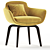 Elegant Danae Dining Chair: 2017 Version 3D model small image 1