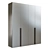 Stylish Stainless Steel Lit Cupboard 3D model small image 1