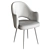 Cleo Grace Metal Om: Stylish and Comfortable Chair with Metal Legs 3D model small image 5