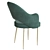 Cleo Metal-Light Upholstered Chair 3D model small image 2