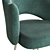 Cleo Metal-Light Upholstered Chair 3D model small image 3