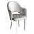 Cleo Metal-Light Upholstered Chair 3D model small image 5