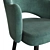 Cleo Bar Light Om: Stylish Metal Chair with Soft Seat and Back 3D model small image 3