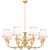 Elegant Crystal Lux Iridium Chandelier 3D model small image 2