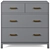 Kids Parke 4-Drawer Chest in Charcoal, Navy Blue, or White 3D model small image 2