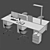 Gumpo Corona 7+ Office Table Set 3D model small image 3