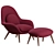 Swoon Lounge Chair & Ottoman Set 3D model small image 4