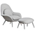 Swoon Lounge Chair & Ottoman Set 3D model small image 6
