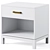 Parke Kids Nightstand: Navy, Charcoal, White 3D model small image 4