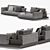 Modular Minotti Connery Sofa: Stylish and Versatile 3D model small image 2