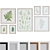 Title: Modern Leafy Picture Frame Set 3D model small image 1