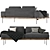 Modern Rivera Sofa: Stylish & Comfortable 3D model small image 2