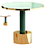 Modern Brass Side Table - Moanne RIO 3D model small image 1