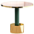 Modern Brass Side Table - Moanne RIO 3D model small image 2