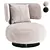 Elegant Curl Armchair: Modern Design 3D model small image 1