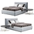 Flexteam Ray Bed: Modern and Versatile 3D Furniture 3D model small image 1