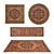 Versatile Set of 8 Rugs 3D model small image 1