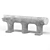 Title: PAW Aluminum Bench 3D model small image 1