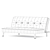 Sleek Modern Armless Sofa 3D model small image 3