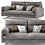 ALFRED Duvivier Canapes: Stylish Sofa for Modern Living 3D model small image 2