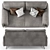 ALFRED Duvivier Canapes: Stylish Sofa for Modern Living 3D model small image 3