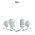 Elegant Spyglass 6 Light Chandelier 3D model small image 2