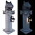  Majestic Tiger Lantern Column 3D model small image 4