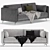 Elegant DItre Italia Krisby Sofa 3D model small image 5