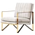 Modern Kenzie Chair: Sleek and Stylish 3D model small image 1