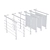 Sleek Stainless Steel Railing 3D model small image 5