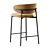 Sleek Metal Stool by Calligaris 3D model small image 4