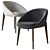 Modern Elegance: Lido Dining Chair 3D model small image 2