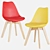 Modern Plastic Frankfurt Stool 3D model small image 2