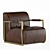 Sleek Mica Accent Chair 3D model small image 1