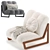 Elegant Theodore Armchair: HUMBERT & POYET 3D model small image 4