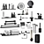 Hansgrohe Bathroom Set: Accessorize in Style 3D model small image 1