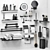 Hansgrohe Bathroom Set: Accessorize in Style 3D model small image 8