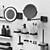Hansgrohe Bathroom Set: Accessorize in Style 3D model small image 11