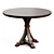 Beech Pedestal Round Dining Table 3D model small image 1