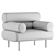 Sleek Armchair Design: Armchair By DesignByThem 3D model small image 4