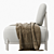 Stylish Pawai Armchair - Perfect for Relaxation 3D model small image 5